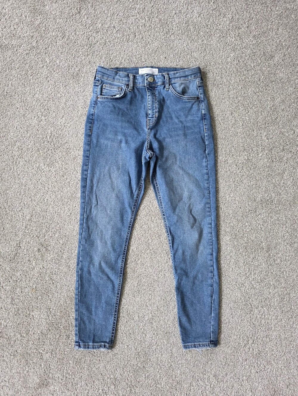 Topshop Skinny Jeans in Light Blue Wash